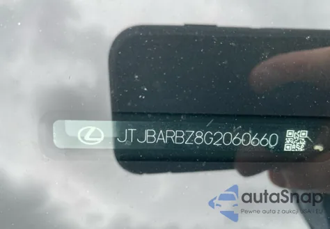 2016 Lexus Nx 200T Base из США, поврежденный, VIN JTJBARBZ8G2060660